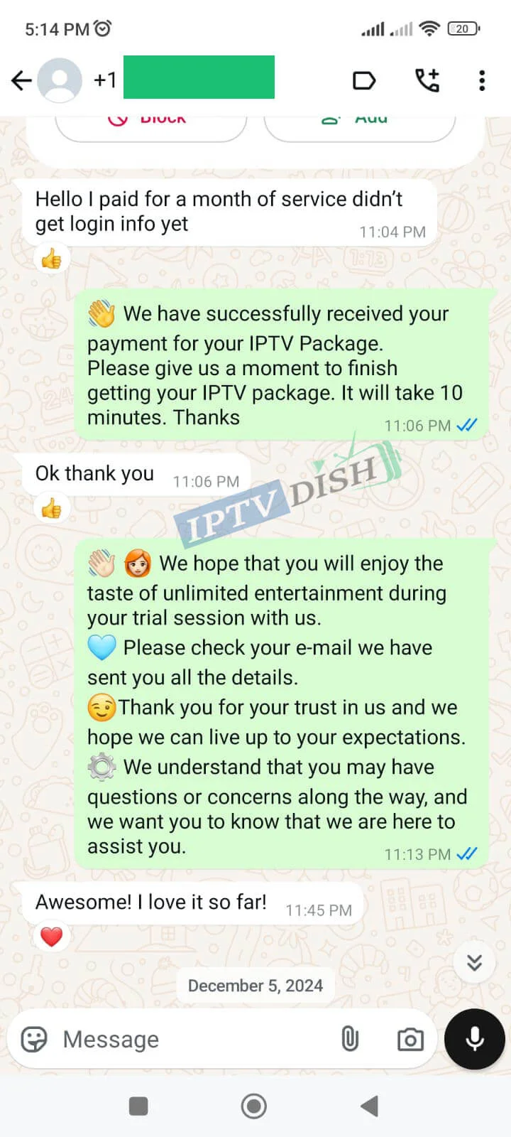 review iptv dish 1