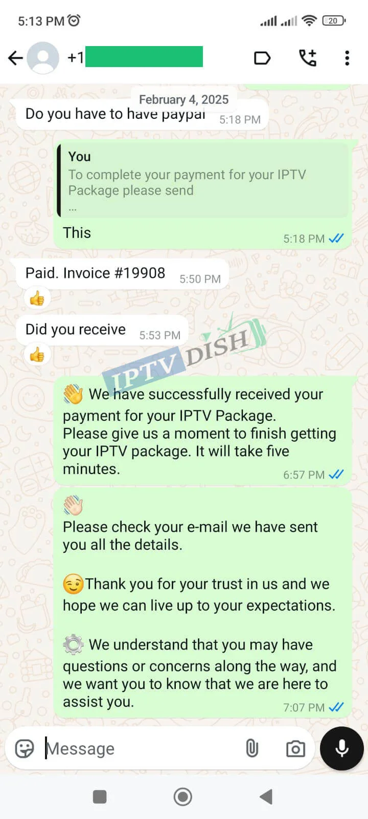review iptv dish 7